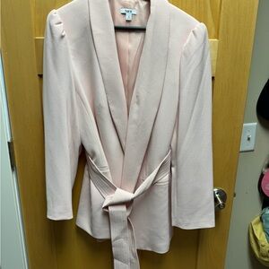 Bar III Light Pink Women's Blazer with Tie Waist